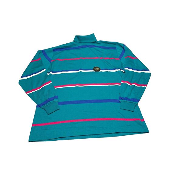 VTG Single Stitch Cross Creek Turtleneck Men's Size XL Striped Made In USA - Picture 1 of 8
